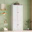 Armoire-penderie moderne autoportante avec quatre portes et tringle