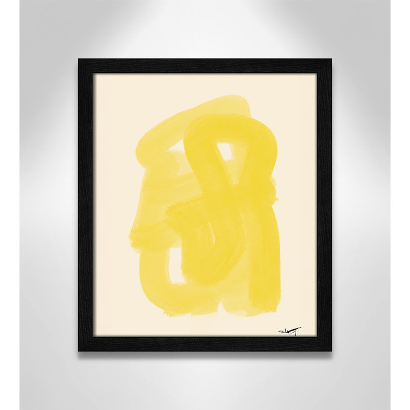 «Matin Dete Print» par N.Atelier, Impression encadrée noire sans passe-partout, H 15 po x l 13 po x P 0,75 po