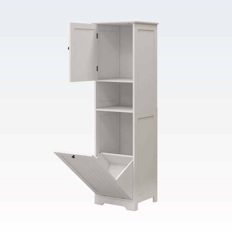 One-Compartment One-Door Tilt-Out Laundry Sorter Cabinet