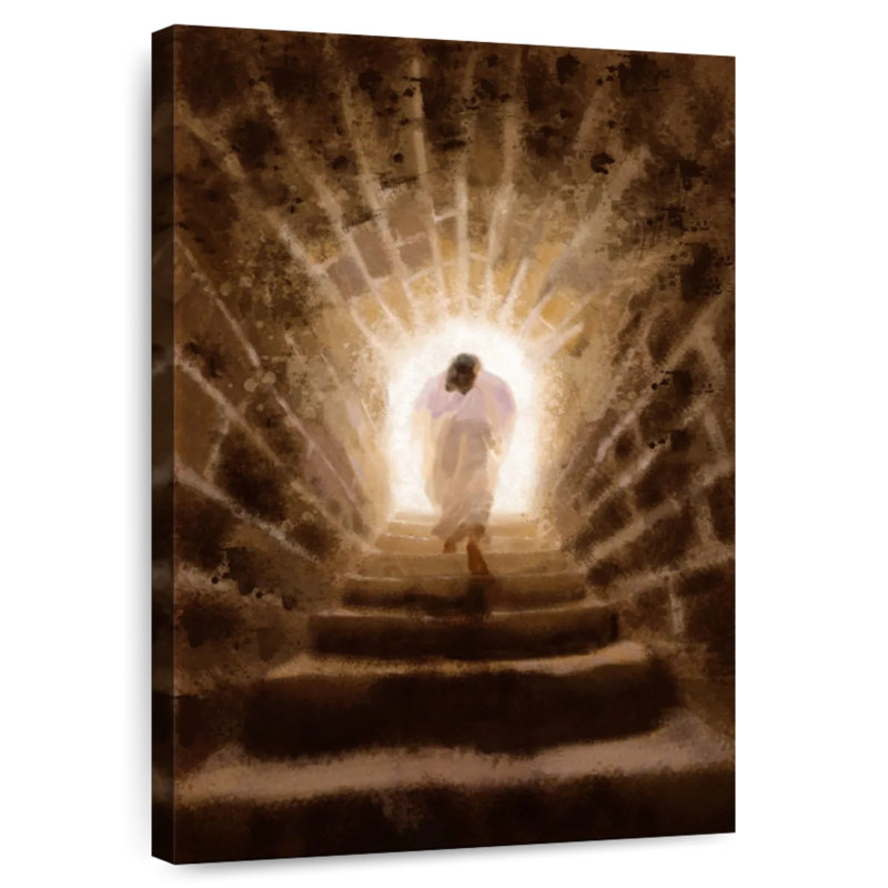Adella, résurgion du Christ, H 24 po x l 16 po