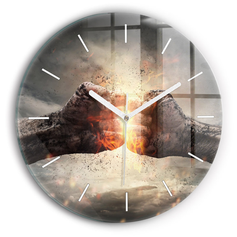 Glass Wall Clock