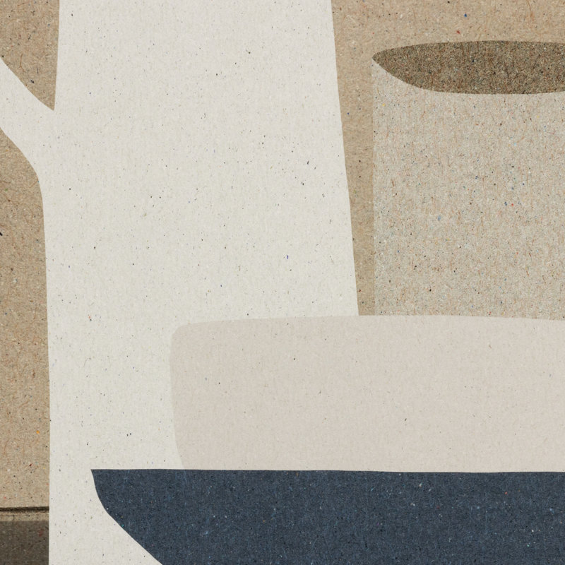 Jug and Bowls Sepia Framed Print in Oak Wood