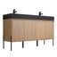 Meuble-lavabo double 60 po Ebord Designs Yordana Ebern Designs-190247038-190247039
