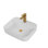 Stylish White Ceramic Countertop Basin - For Daily Bathroom Use White, With A Compact Design