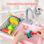 Ensemble de cuisine pour enfants, cuisine de boue en bois avec jouets de cuisine et tablette de rangement