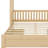 House Platform Bed With Guardrail And 2 Drawers-1359772360