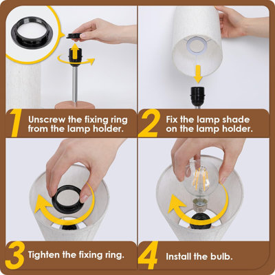 Lampe de table en métal USB Yvianna