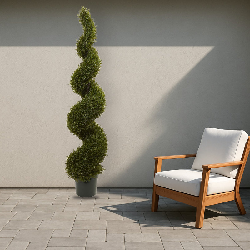 Rosemary Spiral Artificial Tree, 72" H x 18" W x 18" D
