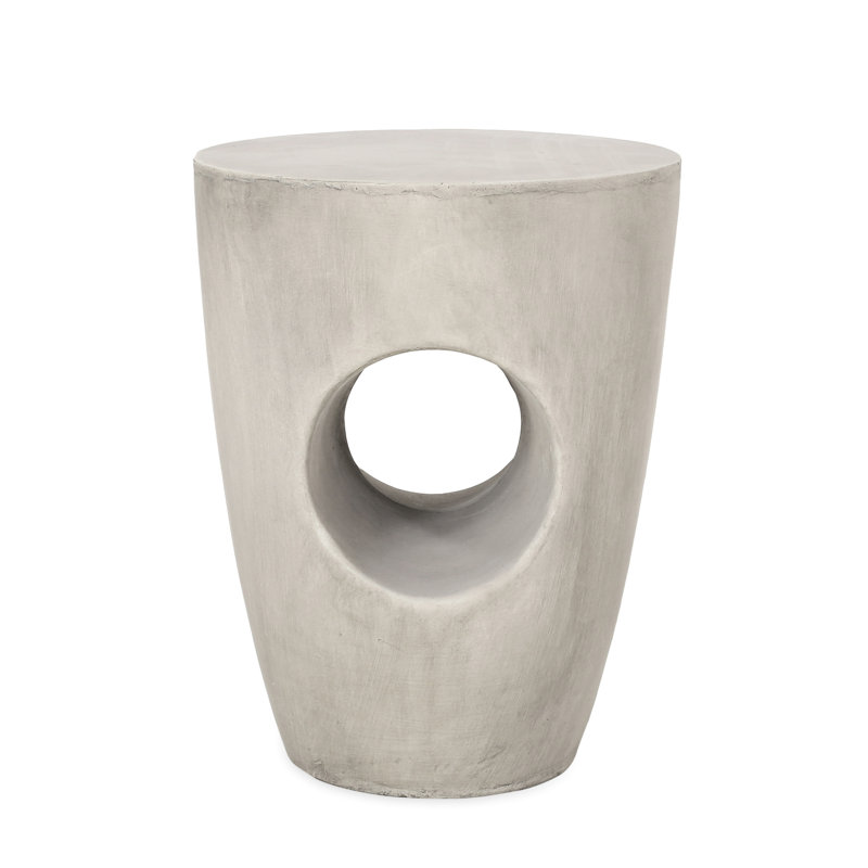 Outdoor Concrete Furniture, Grey - Side Table With Modern Flair Grey, Space Design