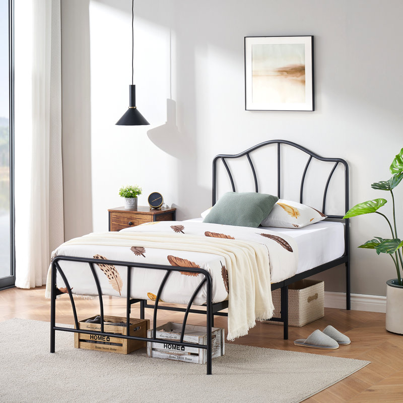 Metal Open-Frame Bed, Twin