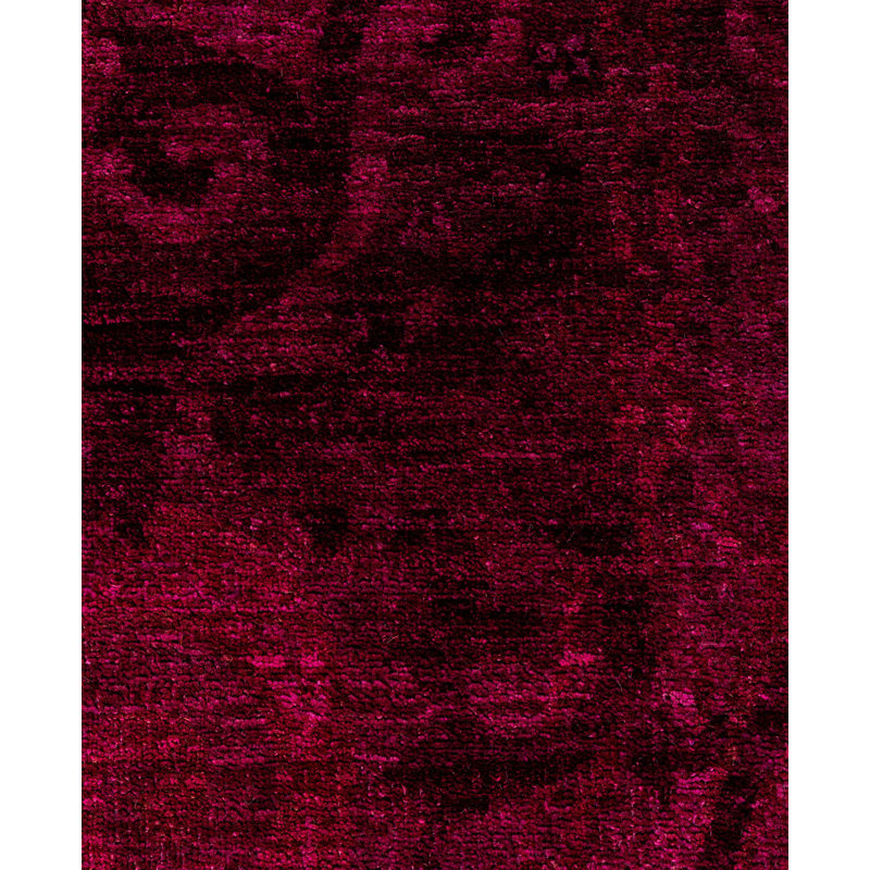 Overdyed One-of-a-Kind 6' 0" X 6' 6" Hand Knotted Area Rug