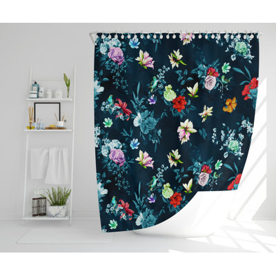 Vieux Polyester Shower Curtain Set