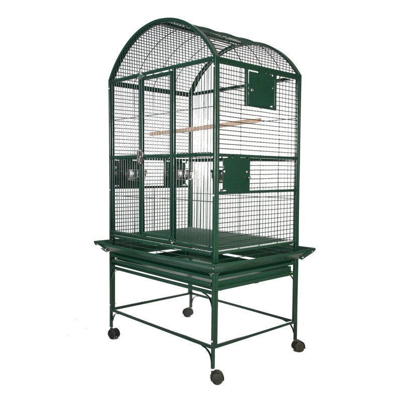 Grande cage en forme de dôme vert, Vert
