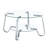 Retro Minimalist Style Metal Frame Double-Layer Tempered Glass Coffee Table Only The Table, No Chairs.-1619978010