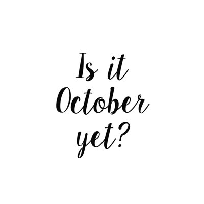 October - Wrapped Canvas Print