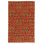 Flatweave Wool Ikat Area Rug in Red And Multi