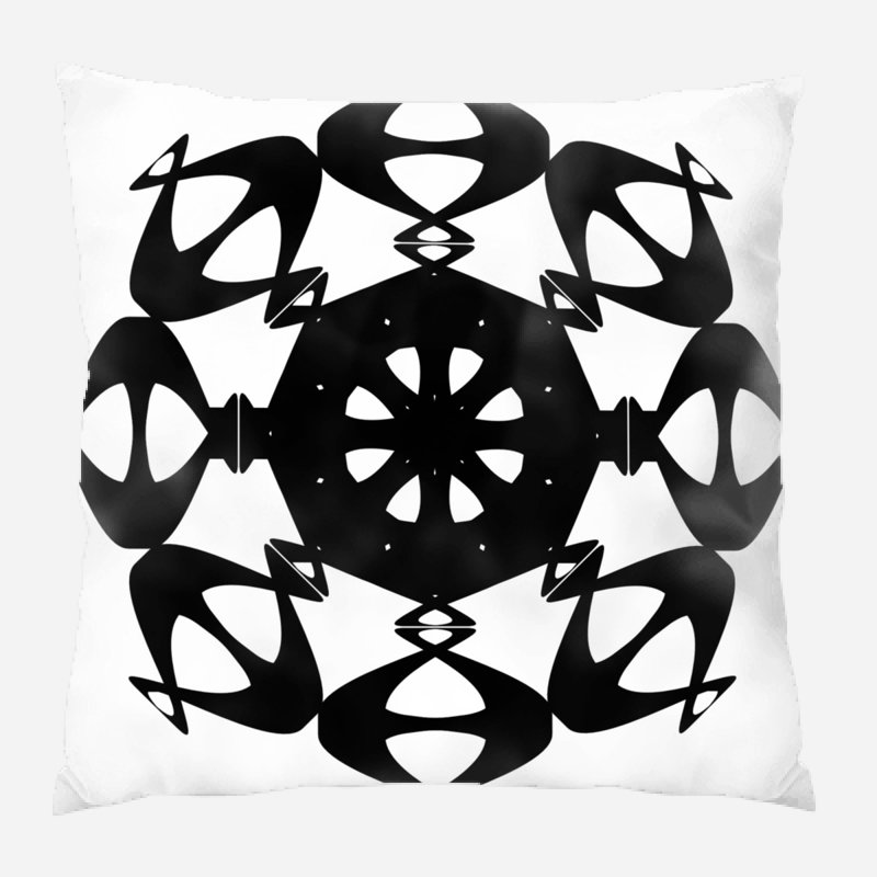 Geometric Microsuede Reversible Throw Pillow