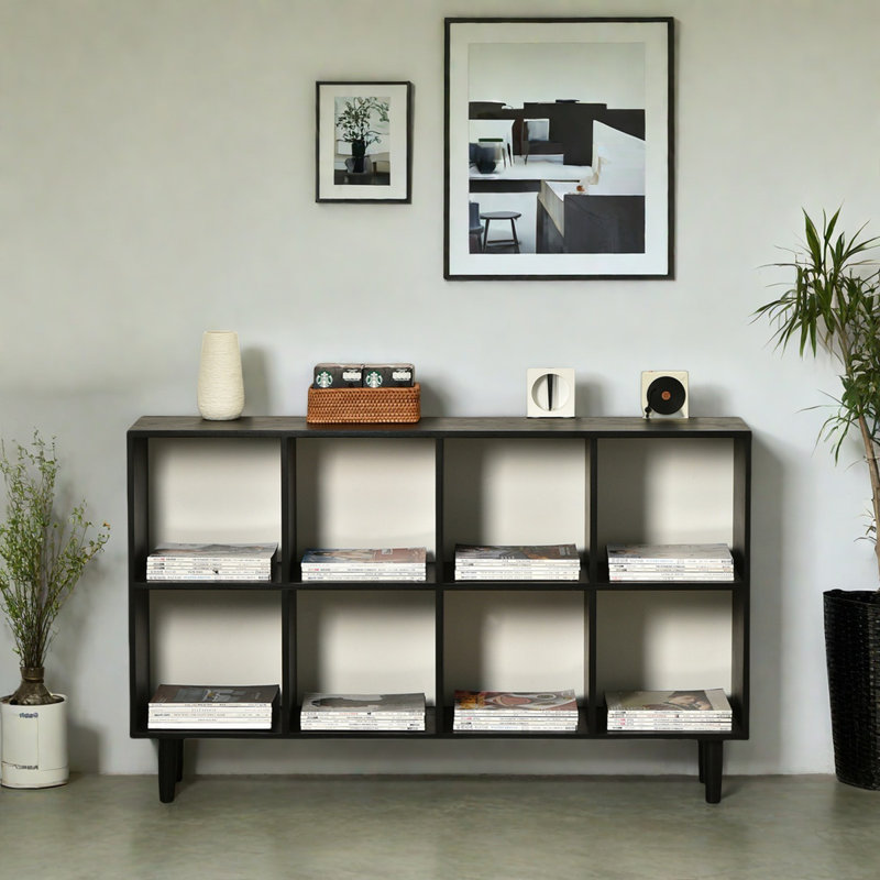 Modern Minimalist Solid Oak Bookcase