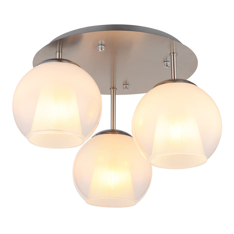 Jaxony Flush Mount, Brushed nickel