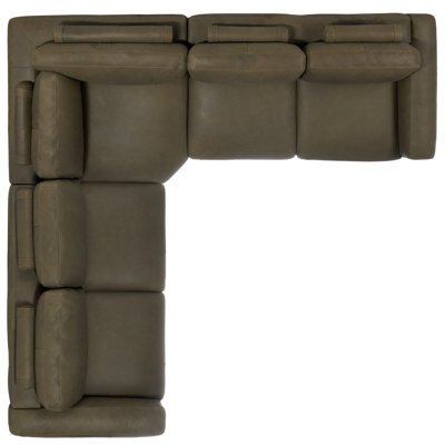 Ellyn Leather L-Shaped Sectional