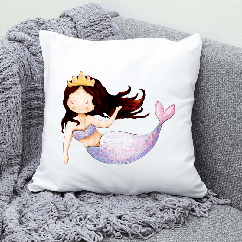 Nautical Sea Life_331 - Coussin décoratif en polyester, H 20 po x l 20 po