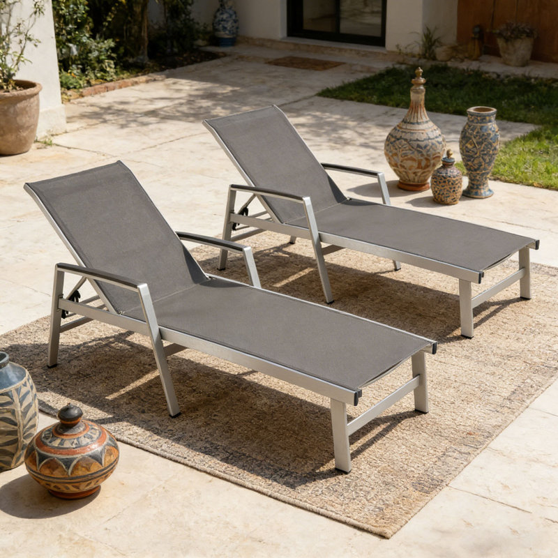 CHAISE LUNGE, Gris, 2
