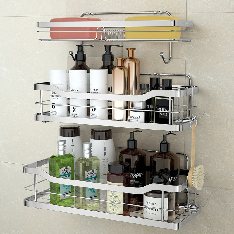 Tarbell Adhesive Stainless Steel Shower Caddy