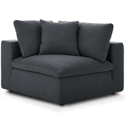 Canapé modulaire symétrique avec repose-pieds