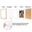 Cadre photo Americanflat - ensemble de 2 - cadre avec passe-partout - plexiglas poli-101177773-101177768