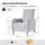 Fauteuil inclinable rayé en lin Dignazio-1343454730
