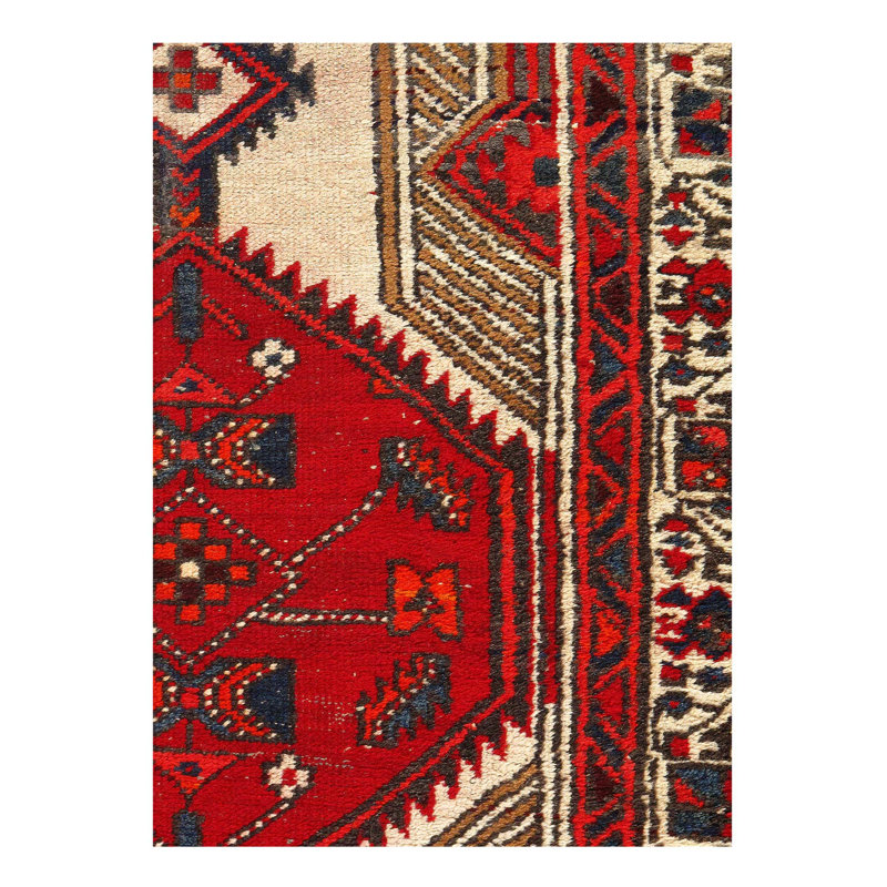 Hand Woven Cotton and Wool Area Rug