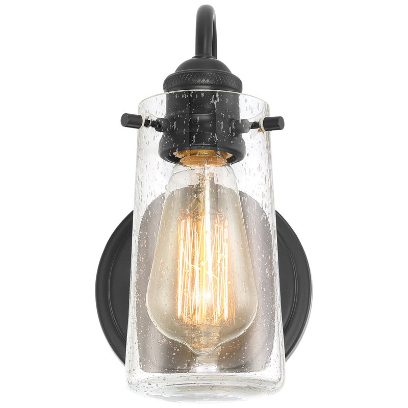 Gro Steel (accents) Wall Sconce, Matte Black