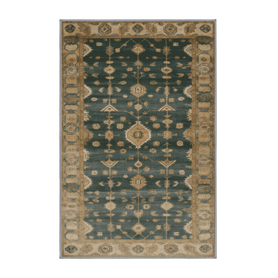 Machine Washable Overdyed Brown Area Rug