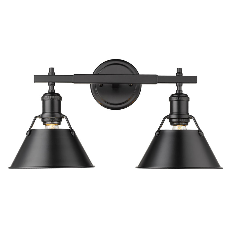 Weatherford 2 - Light Dimmable Vanity Light, Matte Black, Matte Black