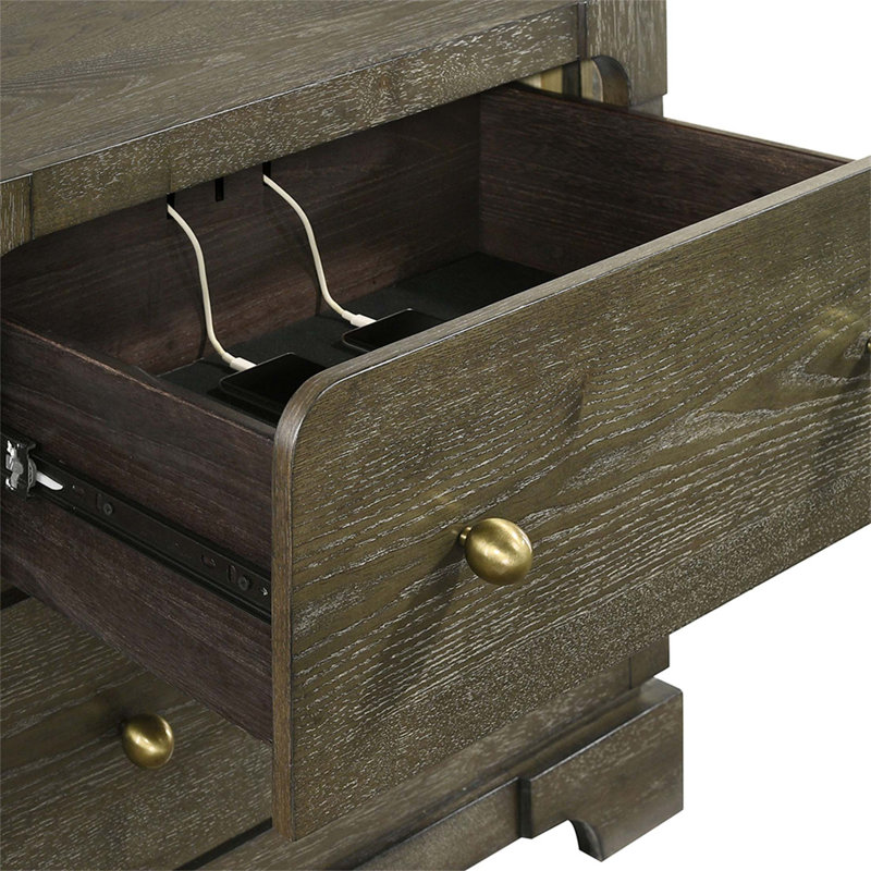 Table de chevet 2 tiroirs Sundance Cocoa