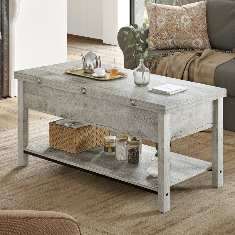 Lift Top Coffee Table , 4-in-1 Multi-Function and Large Coffee Table with Storage
