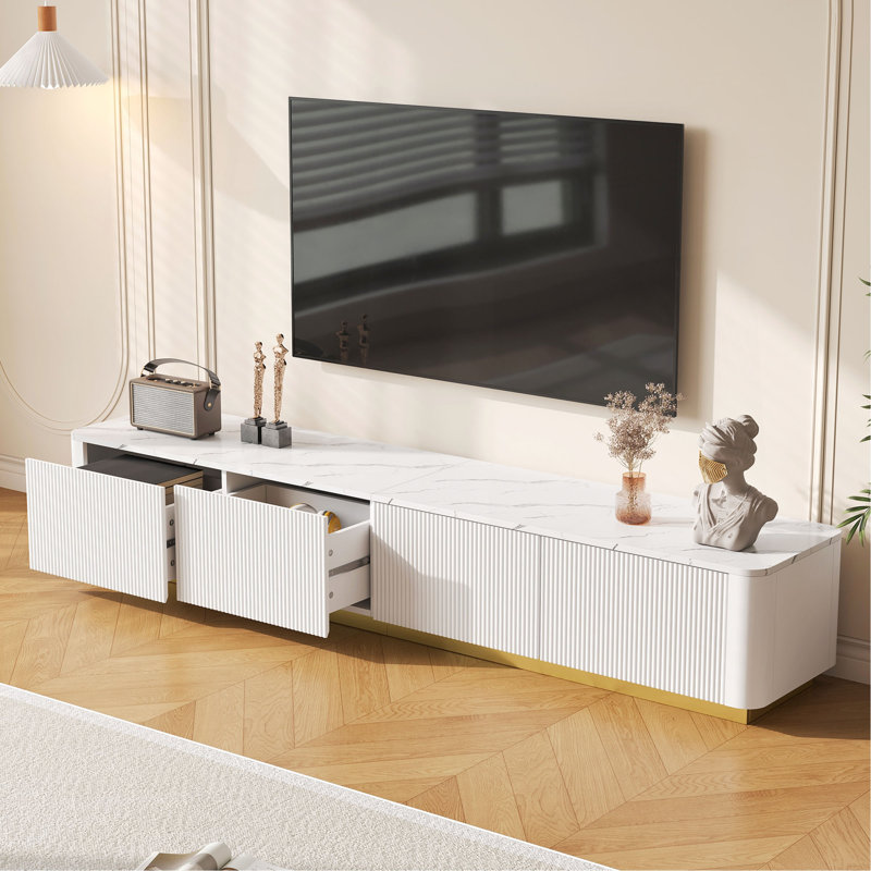 TV Stand For Tvs Up To 85", White