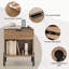 Table de chevet 1 tiroir naturelle