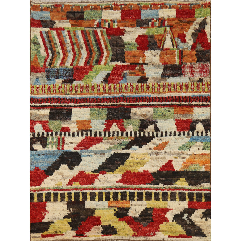Handmade Moroccan Oriental Rug 5x6