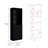 3 Piece Living Room With Black Bookcases - Functional And Modern Storage 3 Bookcase In Versatile Doors For Privacy Organization