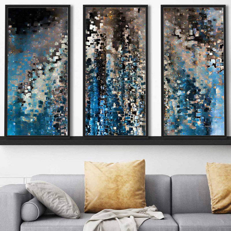 «We Will Not Fear» par Mark Lawrence, ensemble de 3 reproductions sur toile, H 41,5 po x l 64,5 po x P 2 po