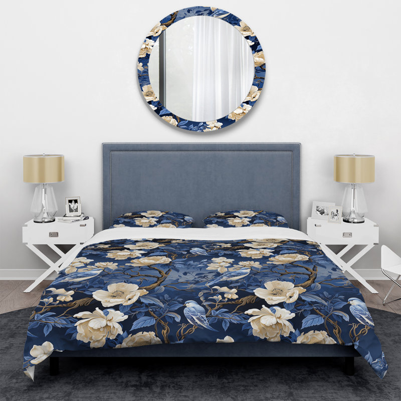 Ensemble de housse de couette Cobalt, Housse de couette pour très grand lit et 2 très