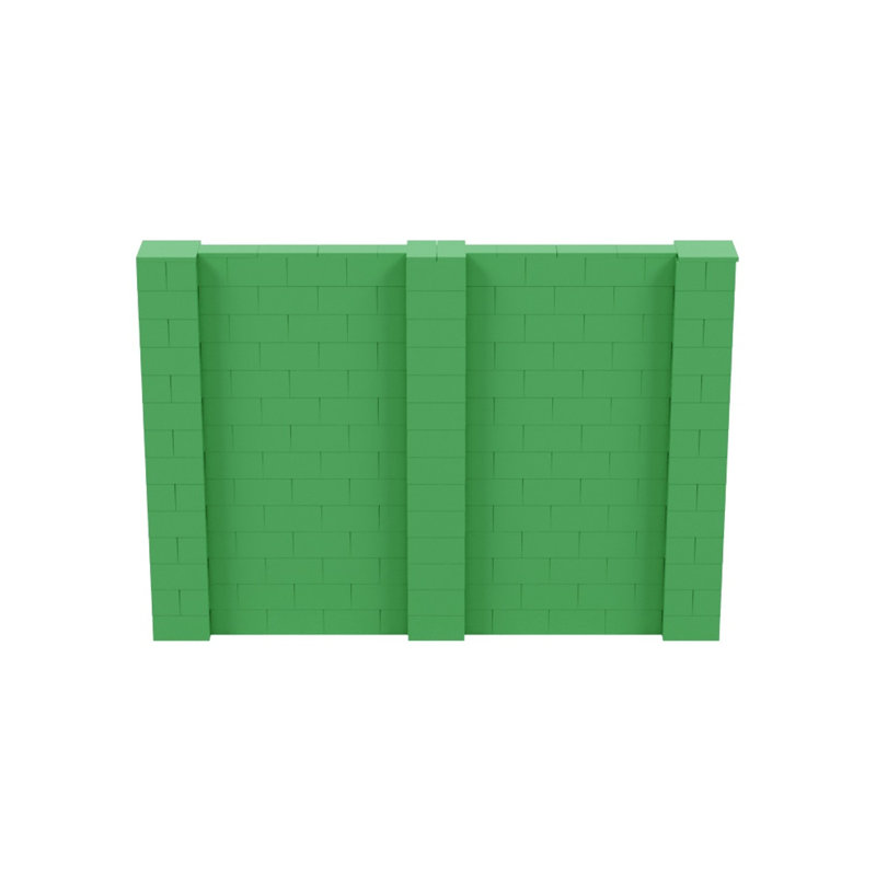 Ensemble mural de blocs géants 7 'T, H 84 po x l 120 po x P 12 po, Vert