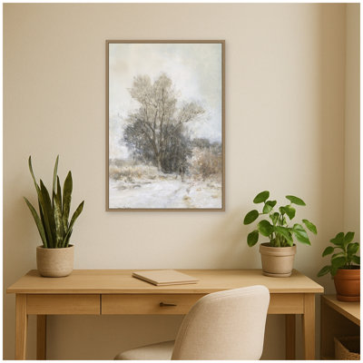 Edge Of Forest by Maria Bilders van Bosse Framed Canvas Wall Art Print