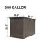 Boîte de rangement extérieure 200 gallons imperméable-127943098-92697766