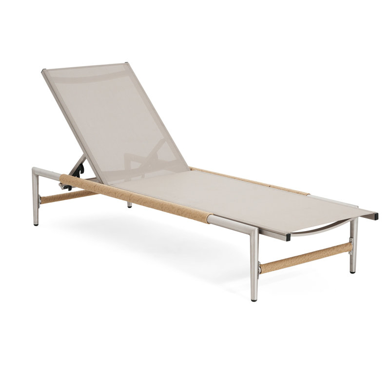 Kennon Patio Relaxation Aluminum Chaise Lounge, 1