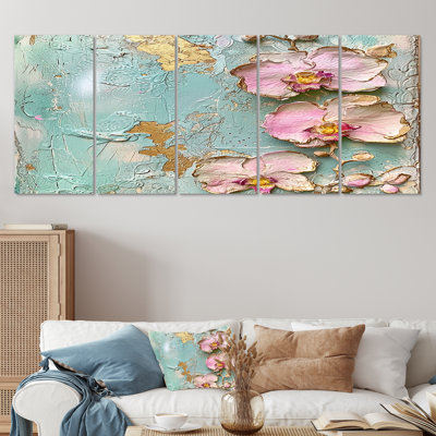 Aronson - Orchid Wall Art Decor 5 Piece