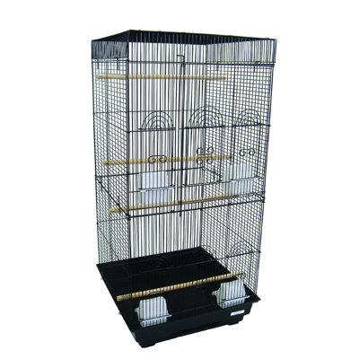 Grande cage carrée pour petits oiseaux