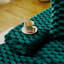Chaise longue double en velours Turtle