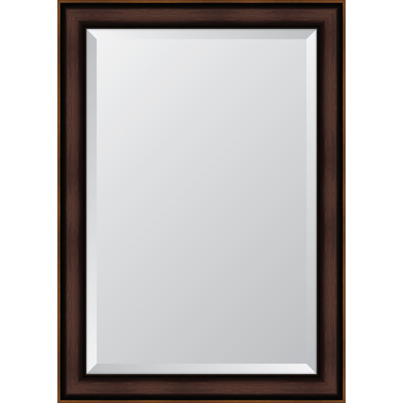 Brizio Flat Wall Mirror, Bronze, 30" x 42"